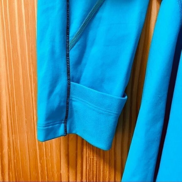 Gore blue teal half zip running wind block jacket - Picture 3 of 9